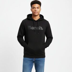 Bench Black Graphic Print Fleece Pullover Hoodie